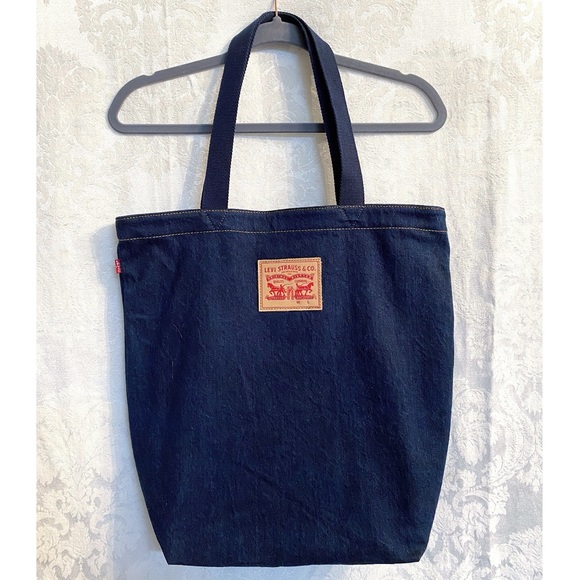 Levi's Handbags - Levi’s | Large Open Dark Blue Denim Tote EUC